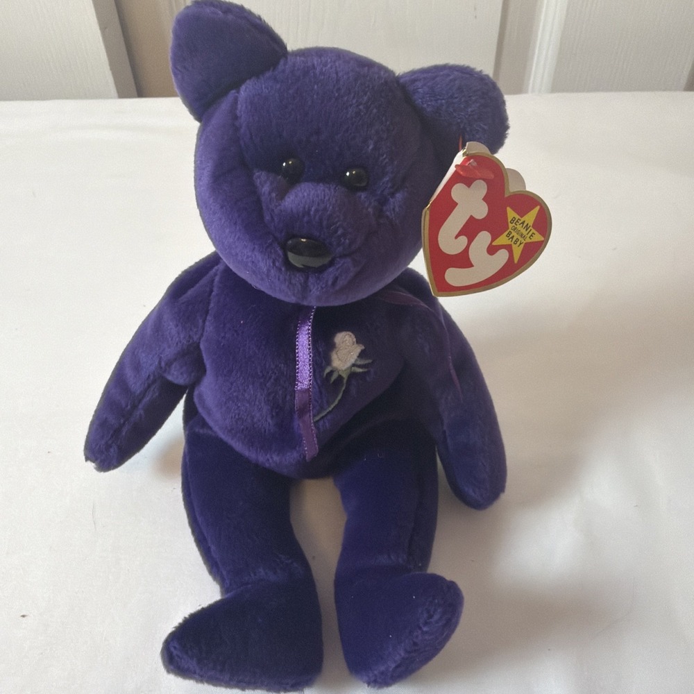 Ty Beanie Babies - Princess Diana Bear 1997 Retired